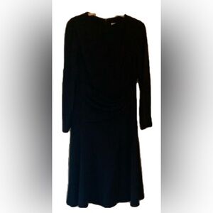 Chic Navy Long Sleeve Dress